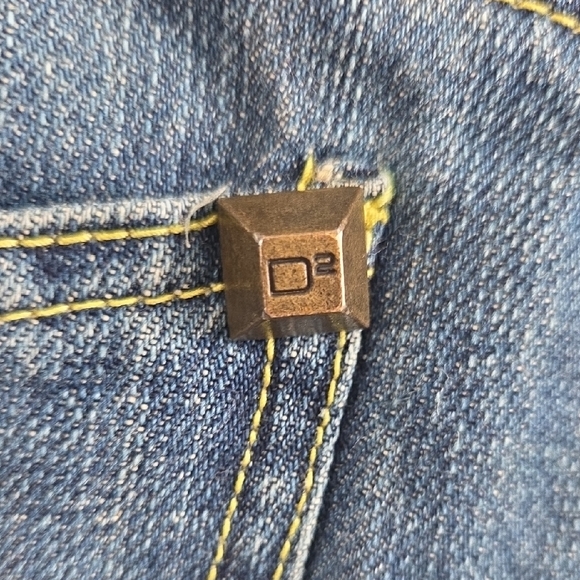 DSQUARED2 Denim Mini Skirt with Colorful Loops - Picture 5 of 10